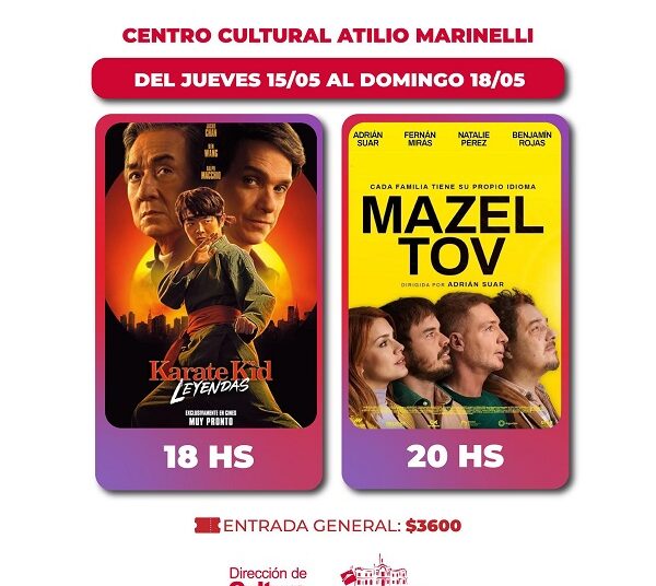 Karate Kids: Leyendas y Mazel Tov en la cartelera del Marinelli