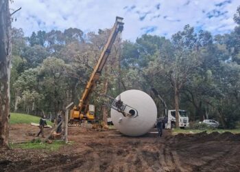 Avanza la obra de la nueva red de agua potable en Villa Cacique