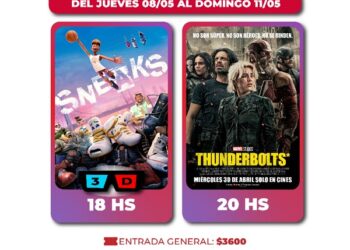 CARTELERA DE ESTRENOS para este finde en el Atilio Marinelli