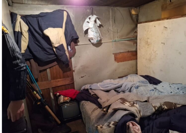 La Policía Federal llevo a cabo el recaste de una persona en un campo de Benito Juarez