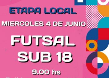 Este miércoles arranca la Etapa Local con Futsal Sub 18
