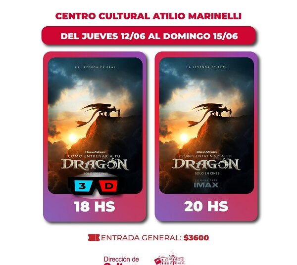 Este fin de semana en el Marinelli Como entrenar a tu dragón