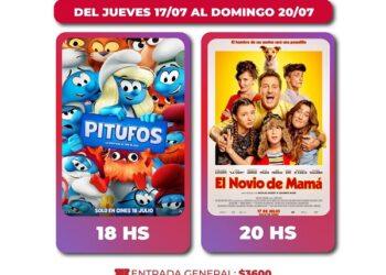 Este fin de semana en el Marinelli Pitufos y El Novio de Mamá