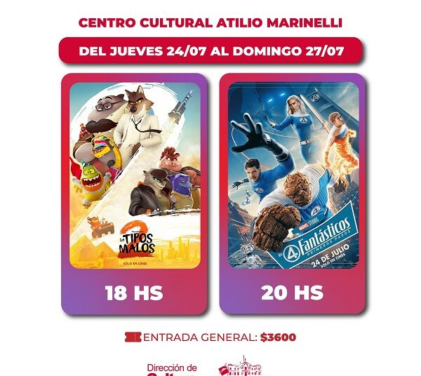 PLANAZO DE VACACIONES ver estos ESTRENOS por la pantalla del MARINELL