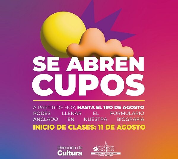 ¡Se abren cupos para la segunda mitad del año!