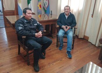 El intendente Marini recibió al director de la Unidad Penitenciaria Nº37