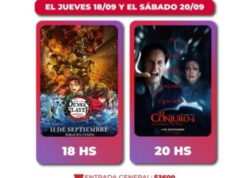 Este sábado Demon Slayer: castillo Infinito y el Conjuro 4: Últimos ritos