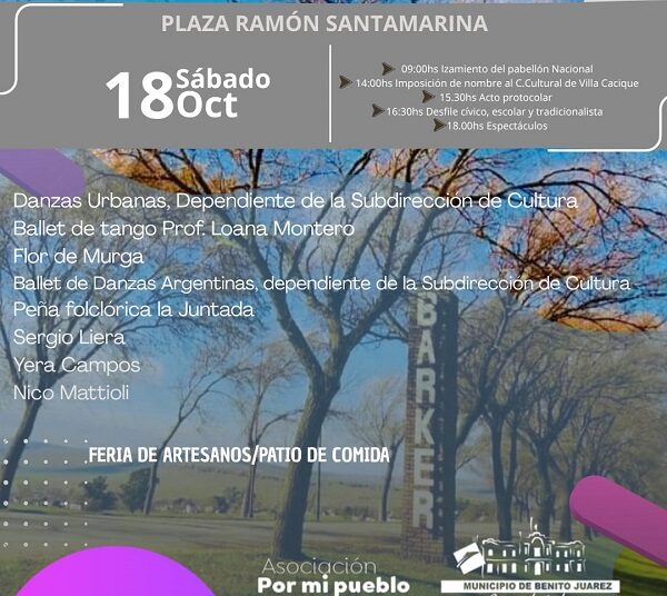 “117° ANIVERSARIO DE BARKER” este sábado 18 desde las 9 hs