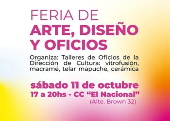 Este sábado se realiza la Feria de Arte, Diseño y Oficios de la Dirección de Cultura