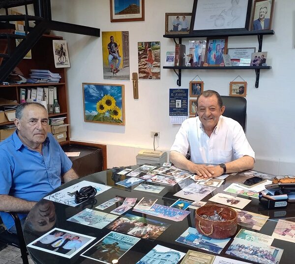 Julio Marini recibió en su despacho a Guillermo Díaz, actual tesorero de la Comisión del Barrio Molino