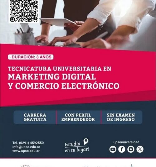“TECNICATURA UNIVERSITARIA EN MARKETING DIGITAL Y COMERCIO ELECTRONICO”