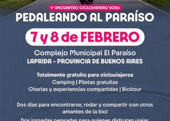 Llega el 4to Encuentro de Cicloviajeros ¡PEDALEANDO AL PARAÍSO!