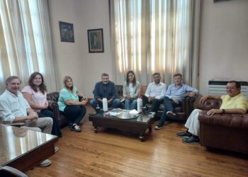 Marini recibió a autoridades educativas y fue presentado el nuevo inspector regional