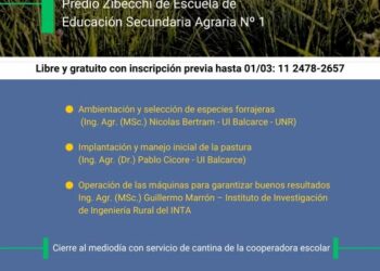“I.N.T.A.” – Benito Juarez- Taller de Implantación de pasturas