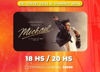 ¿FAN DE MICHAEL JACKSON? Este finde es tu oportunidad, en la pantalla del Atilio Marinelli