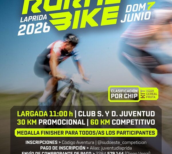 Se viene la 1ª fecha del 2º Campeonato Regional de Rural Bike en Laprida