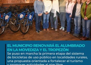 Tandil puso en marcha un sistema de bicicletas gratuitas en Azucena y Gardey