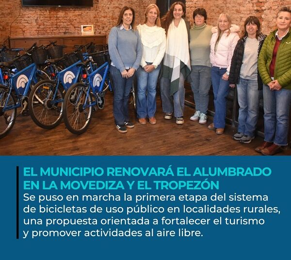 Tandil puso en marcha un sistema de bicicletas gratuitas en Azucena y Gardey