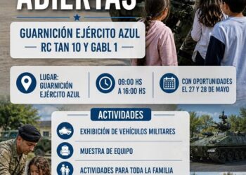 La Guarnición Ejército Azul abrirá sus puertas a la comunidad los próximos 28 y 29 de mayo
