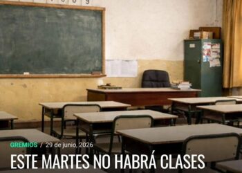 MAÑANA MARTES HABRÁ PARO DOCENTE