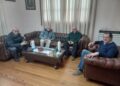 Reunión con las nuevas autoridades de Bomberos Voluntarios de Barker